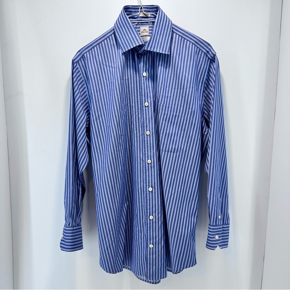 Peter Millar 16 EASY CARE Nanoluxe Button Shirt Long Sleeve Striped Read